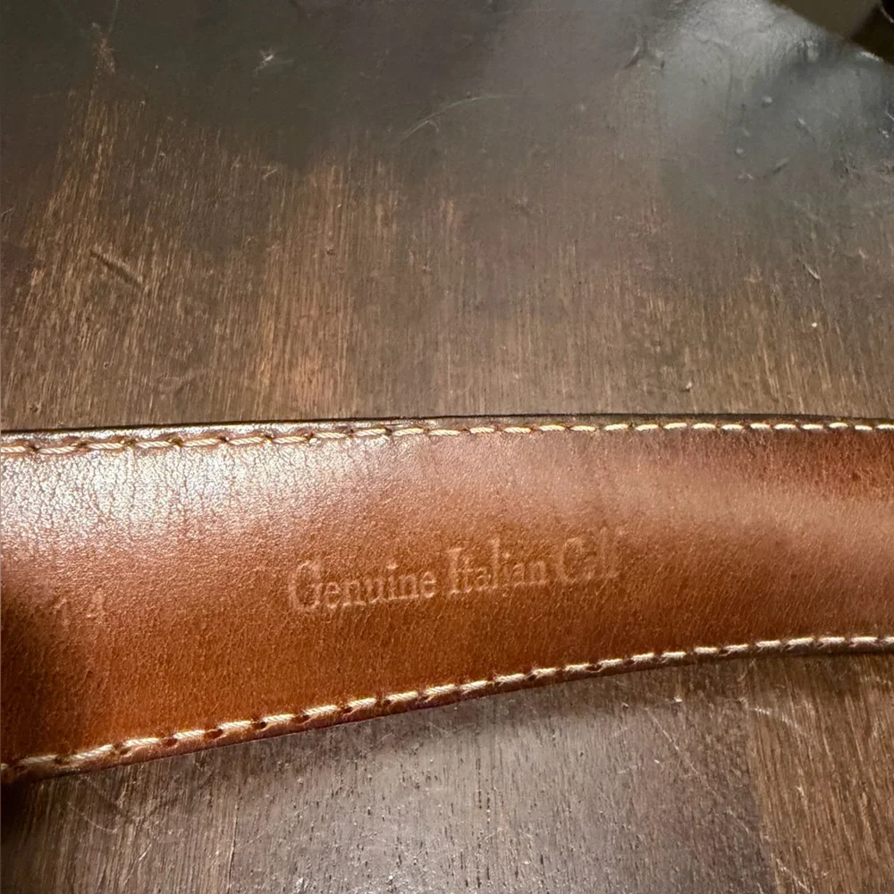 Roger Gimenez Dress Belt with Silver Buckle